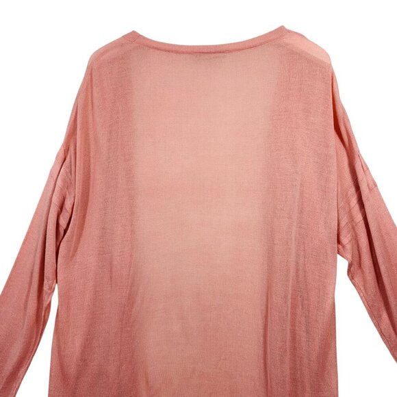 KAFFE open cardigan  color light pink  KAFFE  3/4 length  size medium - Picture 10 of 12